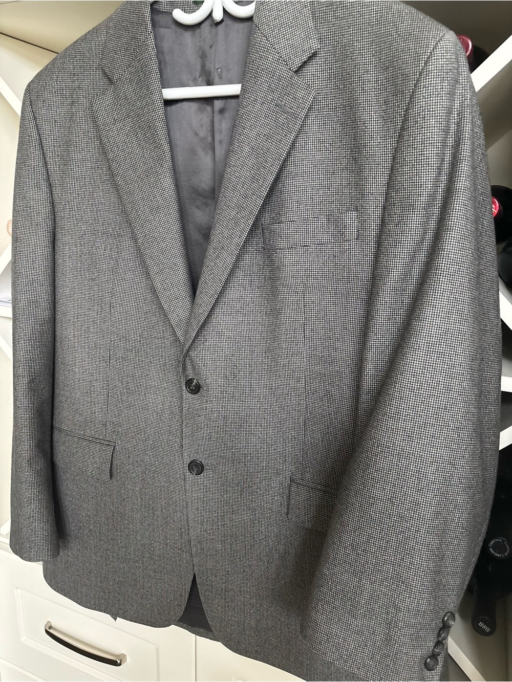 Lauren Ralph Lauren Men's Gray Notch Lapel Two-Button Blazer 44 reg from Macy’s